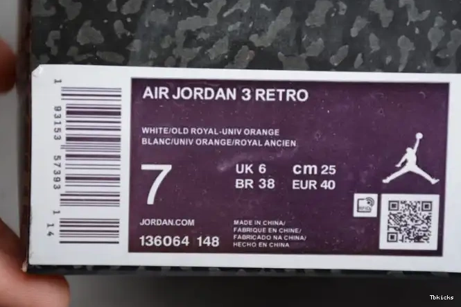 Rep TBK 3 Retro 136064-148 Jordan Air Rivals' 'Knicks 0423